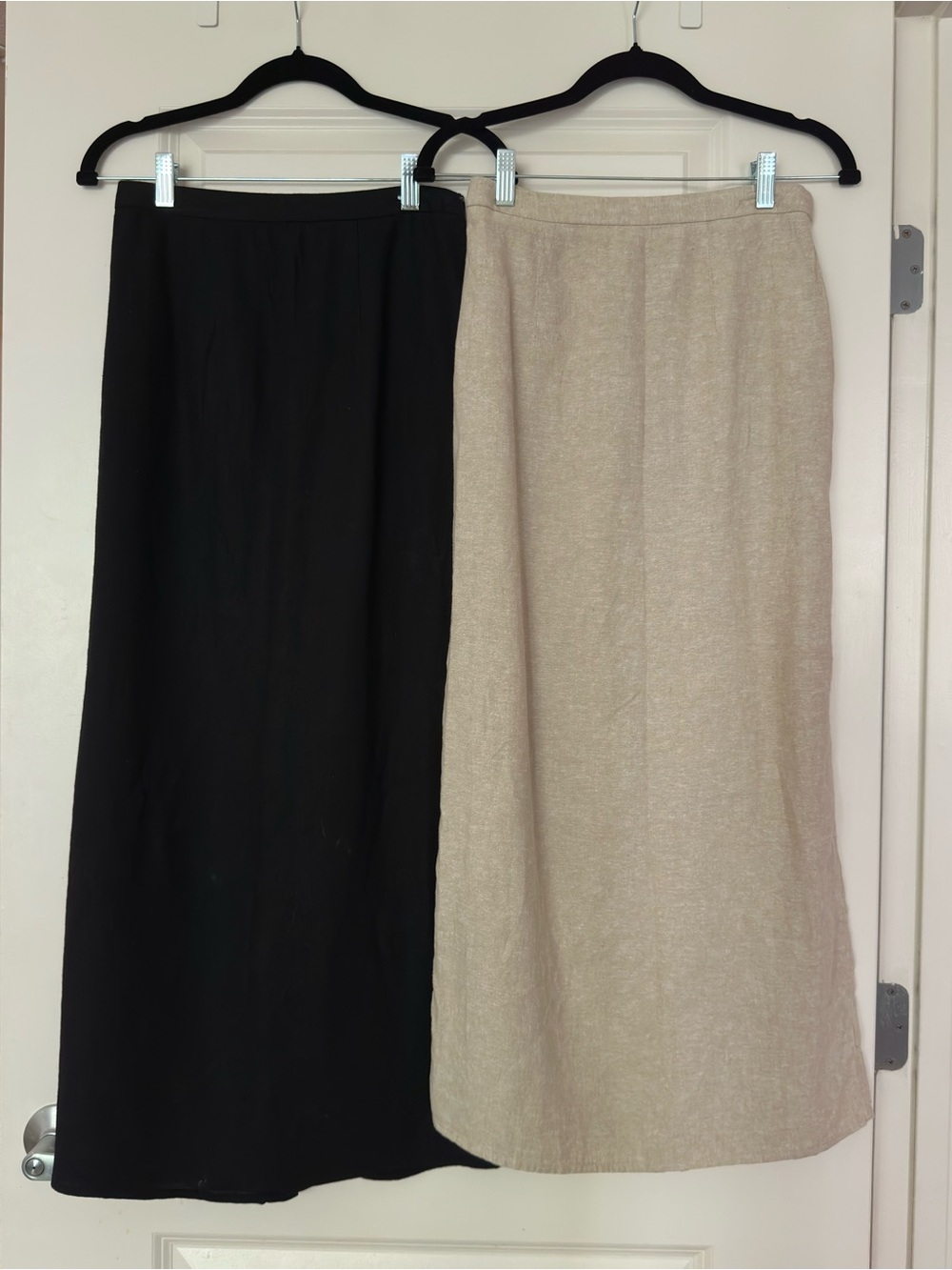 Linen High Waisted Maxi Skirt Bundle With Back Slit XS NWOT